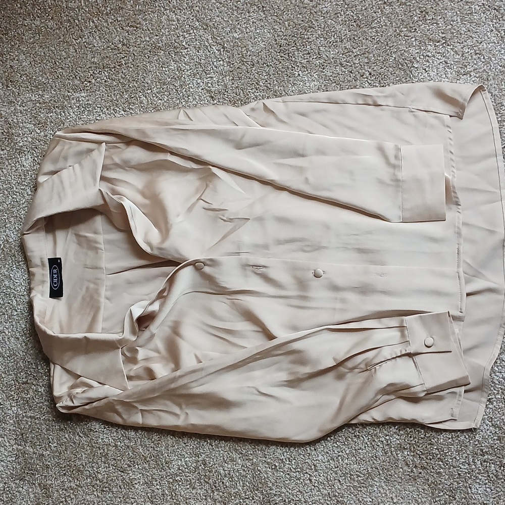 Satin Button-up Shirt